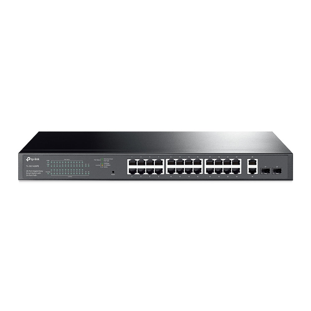 Switch TP-LINK TL-SG1428PE - Negro, 304, 7 W, 26 puertos, Cat3, Cat4, Cat5, Cat5e, Cat6 Switch TP-LINK TL-SG1428PE - Negro, 304, 7 W, 26 puertos, Cat3, Cat4, Cat5, Cat5e, Cat6